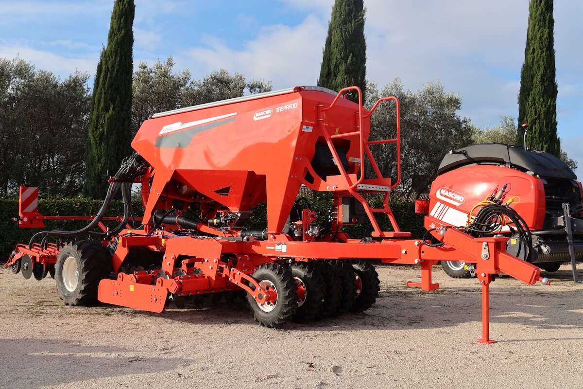 Tra le macchine esposte troviamo anche Opera 300, l'attrezzatura di Maschio Gaspardo per la semina combinata